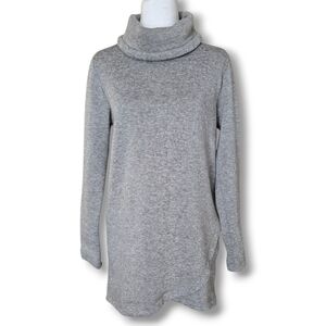 Lands' End Soft Gray Cowl Neck Sweater - Size Small